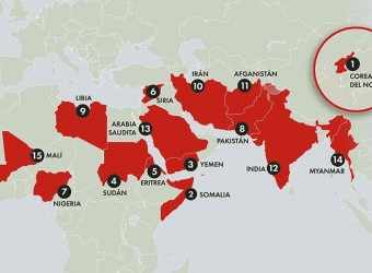 ¿Cuáles son los principales países que lamentablemente se destacan con perseguir a los cristianos?